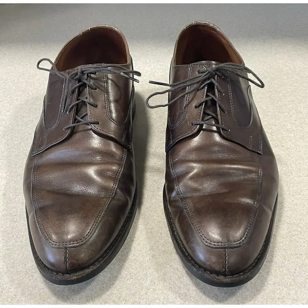 Allen Edmonds Montgomery Brown Moc Toe Lace Up Blucher Men’s Size 9.5 -Preppy